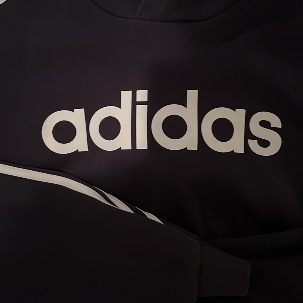 Adidas Men’s Essentials 3 Stripes Hoodie Adult Medium - Picture 4 of 4